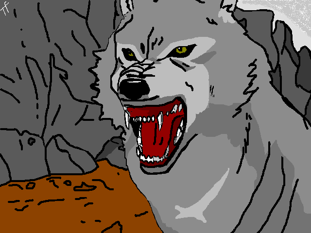 Tsume in Wolf Form