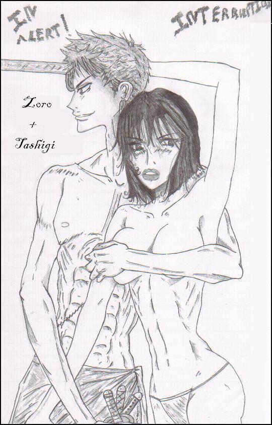 Zoro and Tashigi